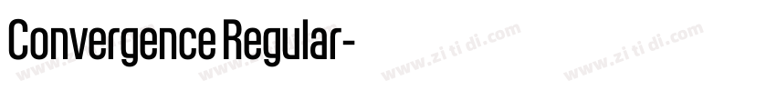 Convergence Regular字体转换 Convergence Regular字体转换